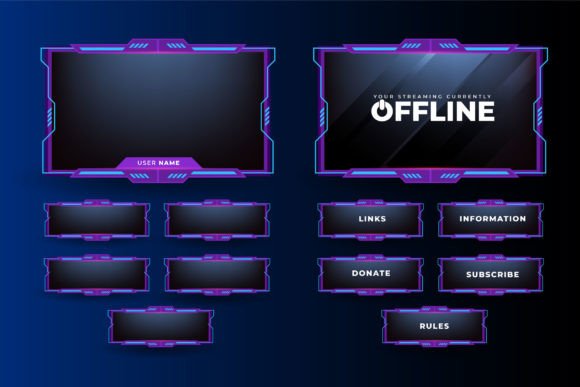 Crafting Your Digital Arena with a Premium Overlay Vector
