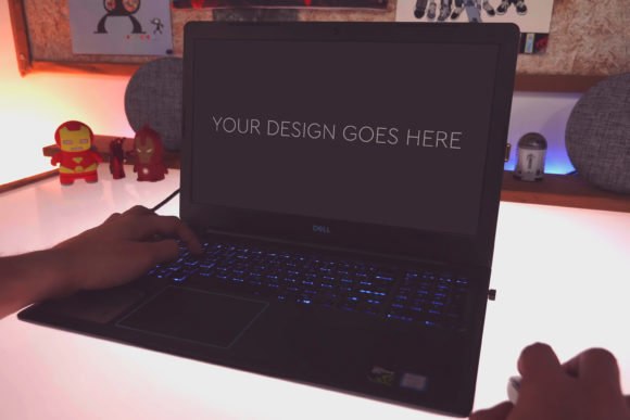 Elevate Your Design Presentations with the Gaming Laptop Mockup 08