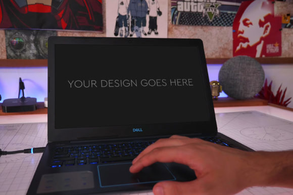Gaming Laptop Mockup 05: Bringing Your Digital Designs to Life