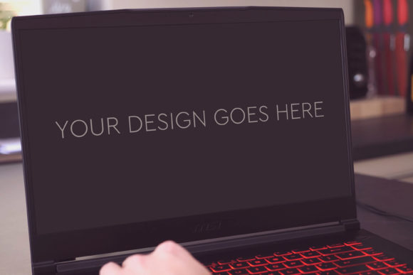Gaming Laptop Mockup 34: A Strategic Tool for Elevating Your Digital Presentation