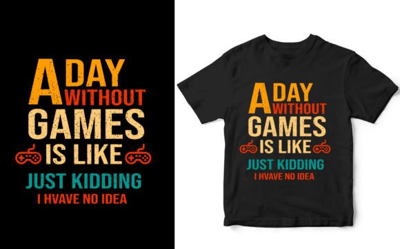 Gaming T-shirt Design a Day: A Bold Design Asset