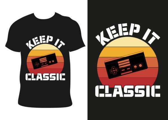 Keep It Classic Gaming T-shirt Design: A Creative Vector Toolkit