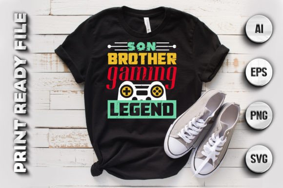 Son Brother Gaming T-shirt Design: A Versatile Asset for Creators and Entrepreneurs