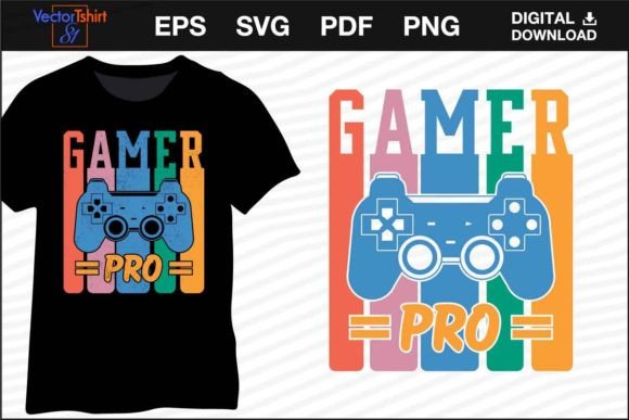 The Gamer Pro Video Gaming Shirt Design: Your Digital Toolkit for Creative Expression