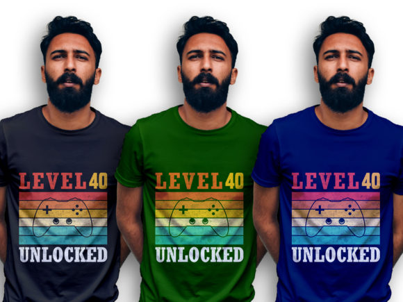 The Level 40 Unlocked Gaming T-shirt: A Design for Achievement