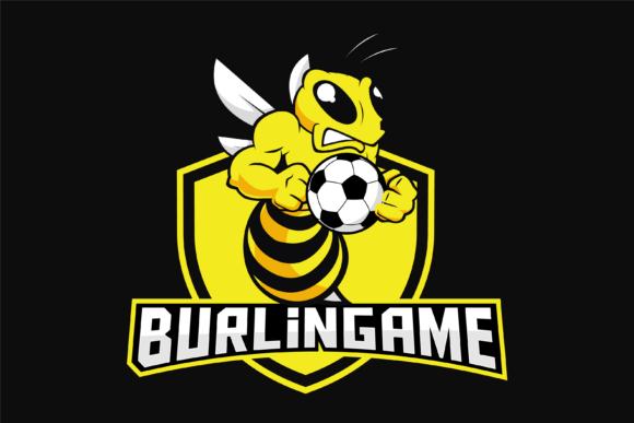 The Power of an Angry Honeycomb Bee Gaming Logo