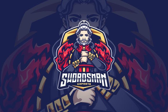The Swordsman Esport Logo Design: Your Scalable Gaming Identity