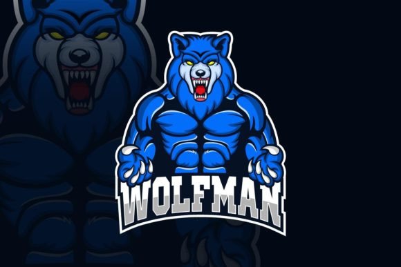 Unleash Your Team's Identity with a Wolfman Mascot Logo